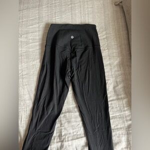 Lululemon black rigid flares size 4